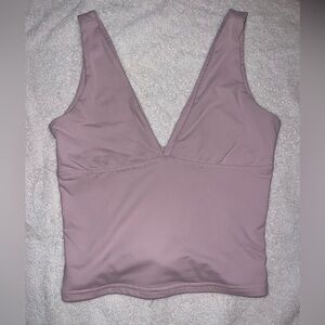 V-Neck Mauve Sleeveless Top